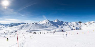 Stok narciarski zimą